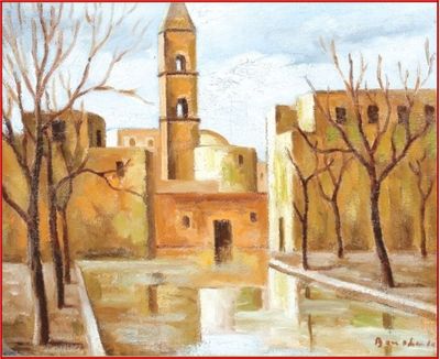 Eglise Saint-Fidèle  La Goulette, Tunisie  par Pierre BOUCHERLE (1894-1968)