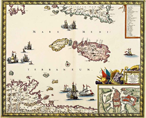 Carte de la méditerranée