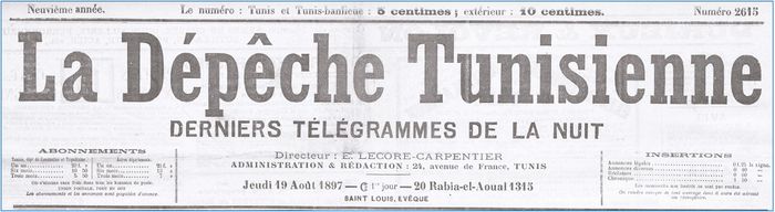 Carte du Canal de Sicile